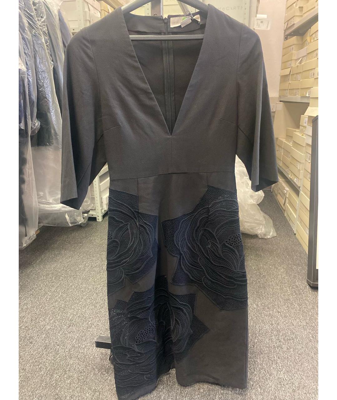 STELLA MCCARTNEY Черное хлопковое повседневное платье, фото 5