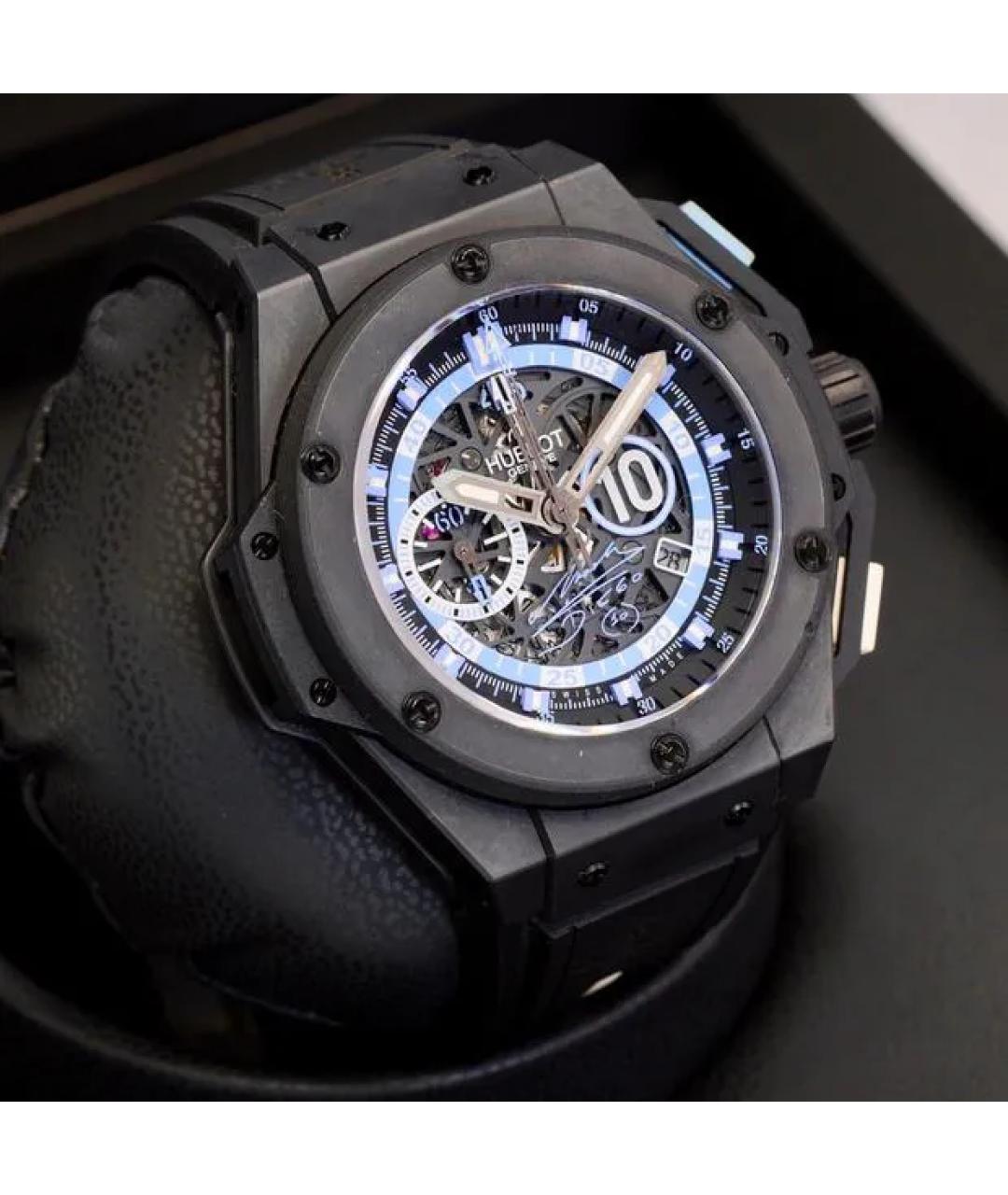 HUBLOT Черные керамические часы, фото 3