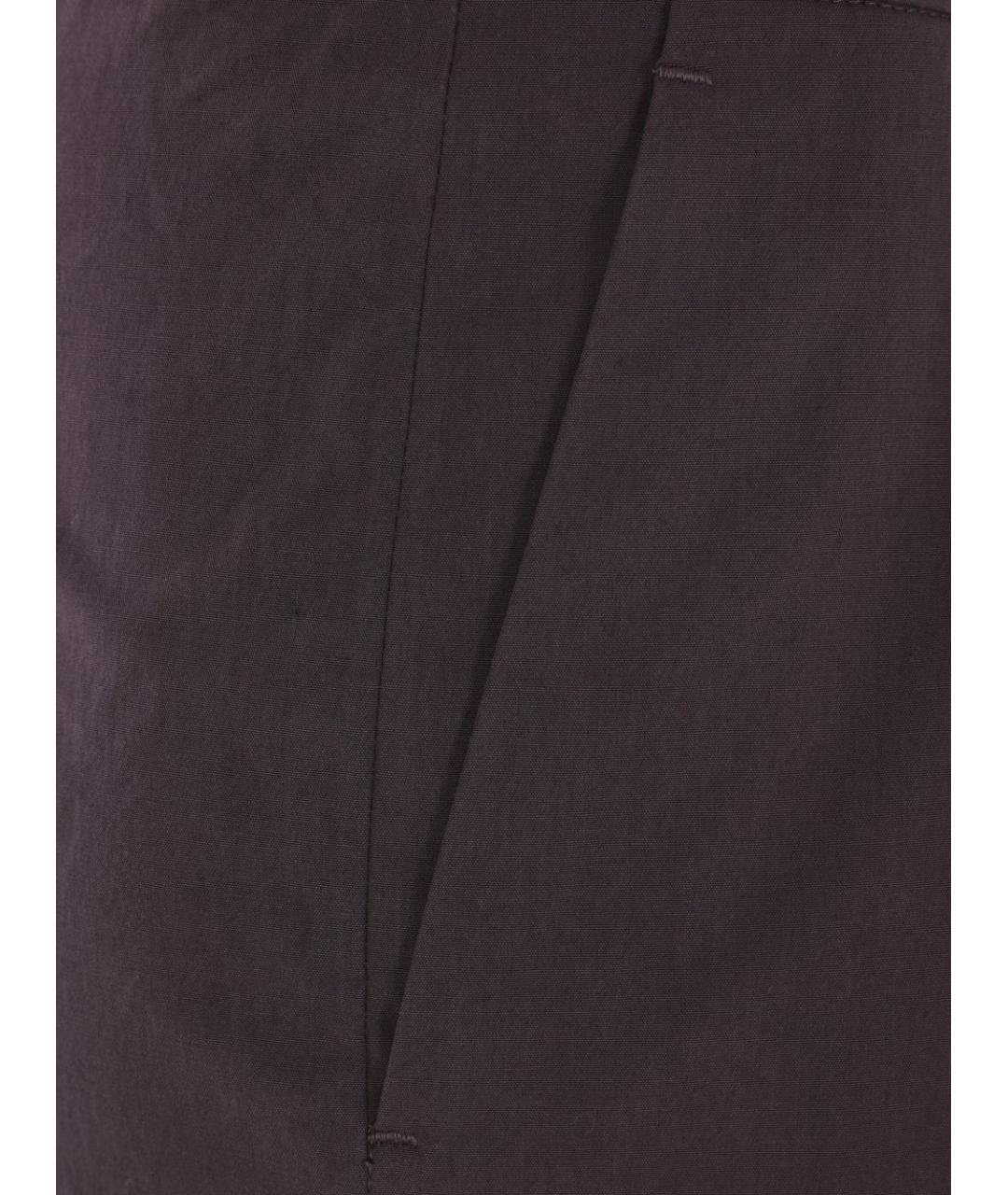 DRIES VAN NOTEN Фиолетовые прямые брюки, фото 2