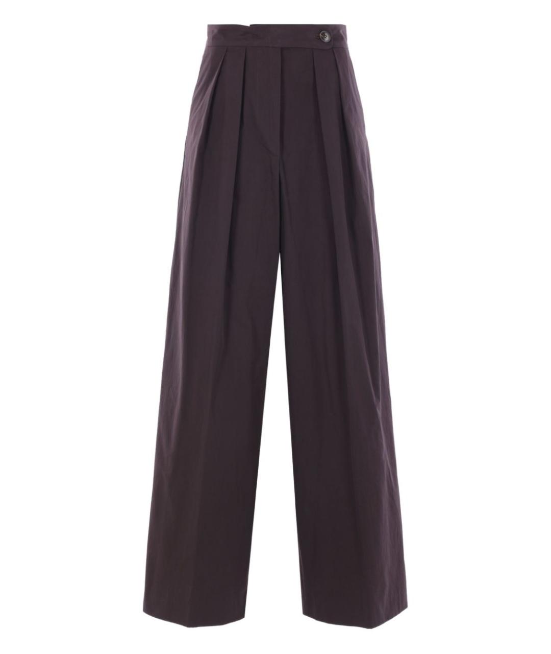 DRIES VAN NOTEN Фиолетовые прямые брюки, фото 1