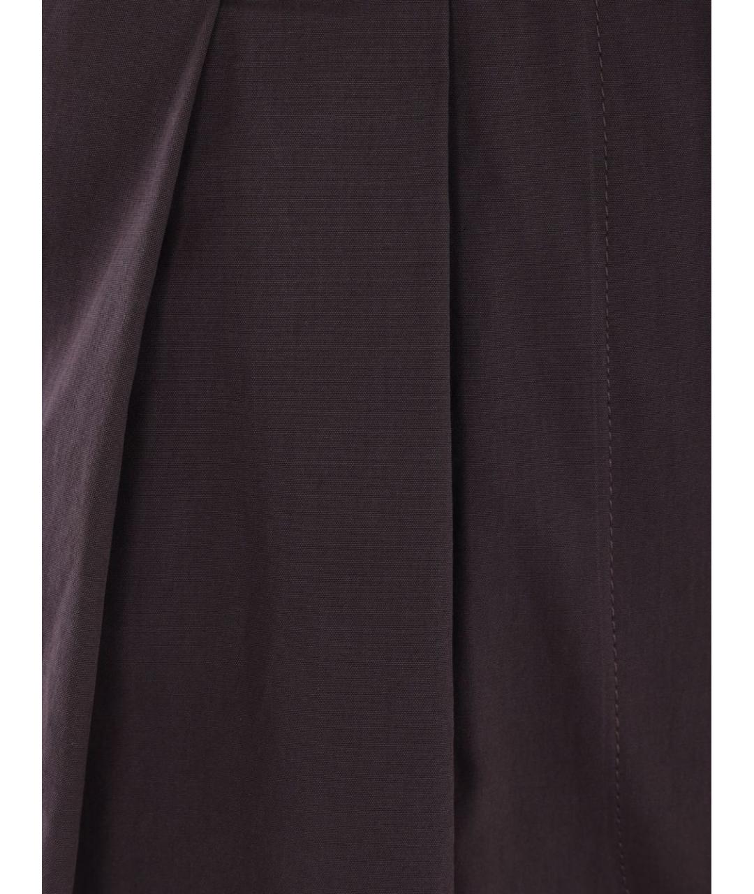 DRIES VAN NOTEN Фиолетовые прямые брюки, фото 3