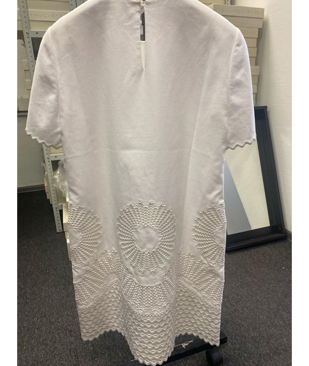 STELLA MCCARTNEY Белое хлопковое повседневное платье, фото 2