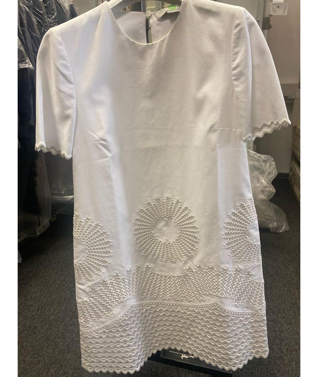 STELLA MCCARTNEY Белое хлопковое повседневное платье, фото 5