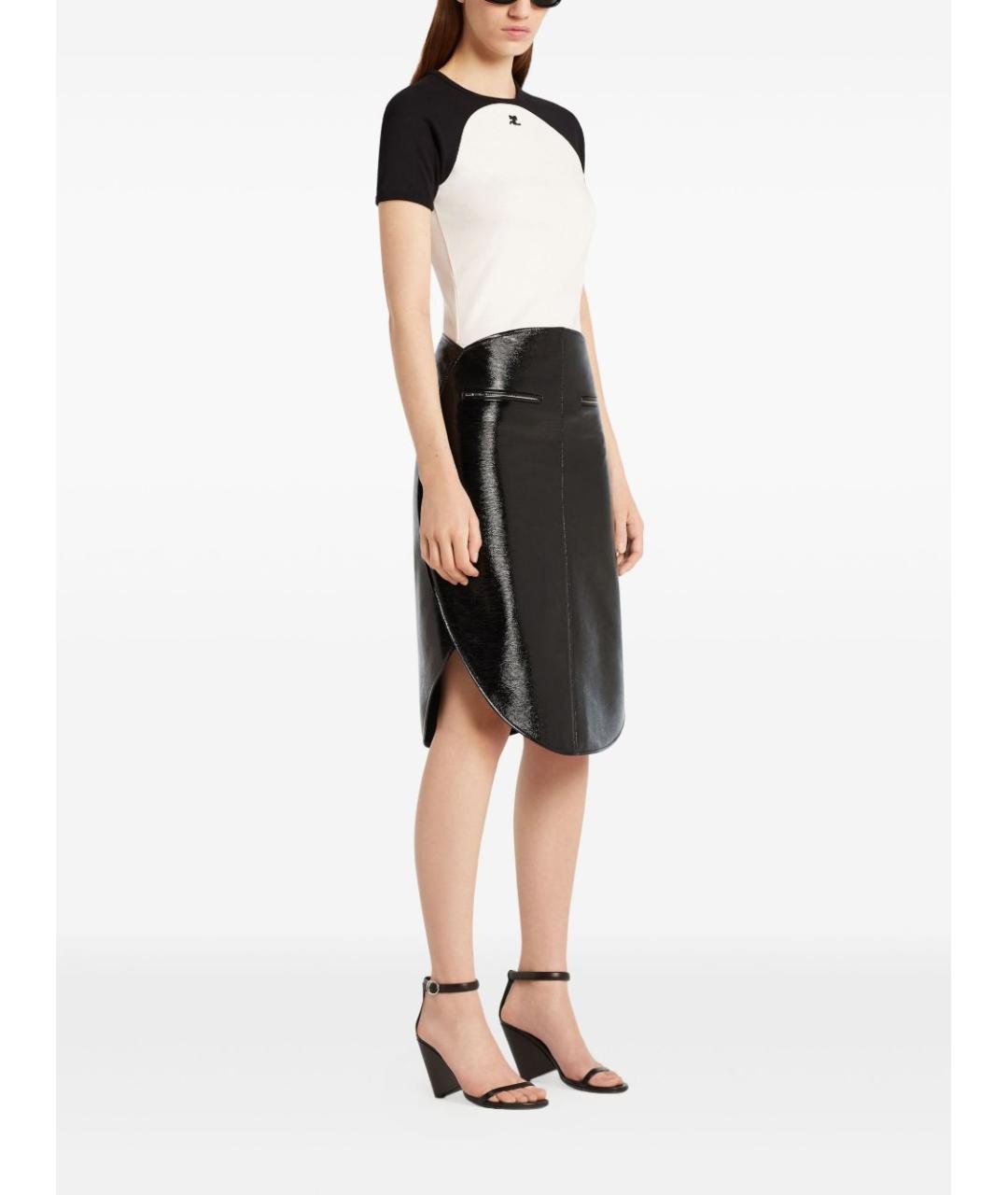 COURREGES Белая хлопковая футболка, фото 2
