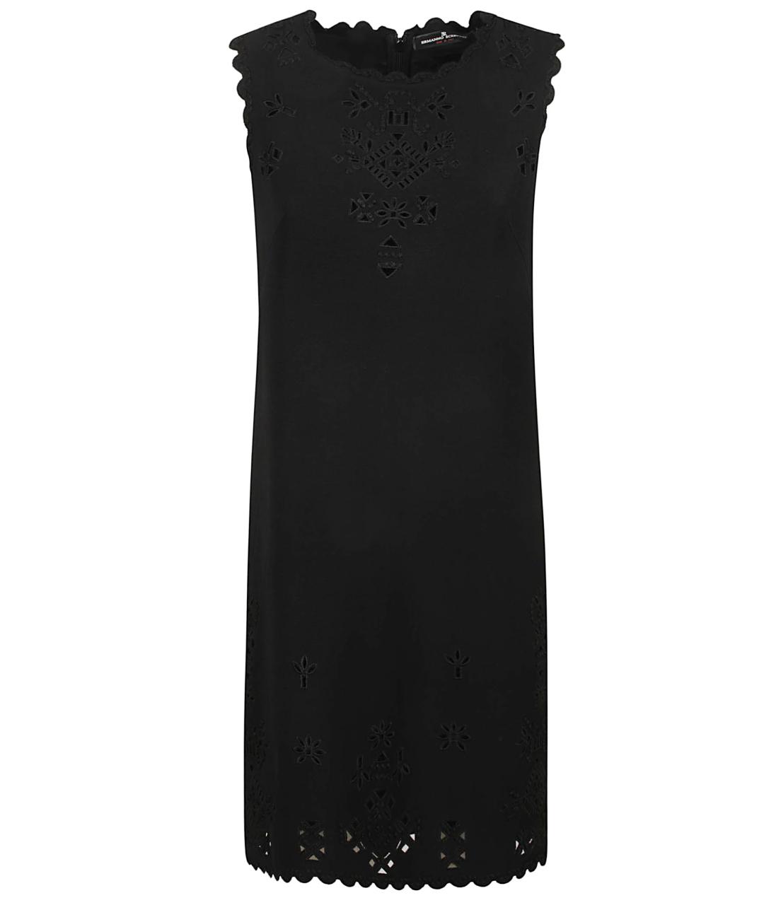 ERMANNO SCERVINO Черное вискозное коктейльное платье, фото 1