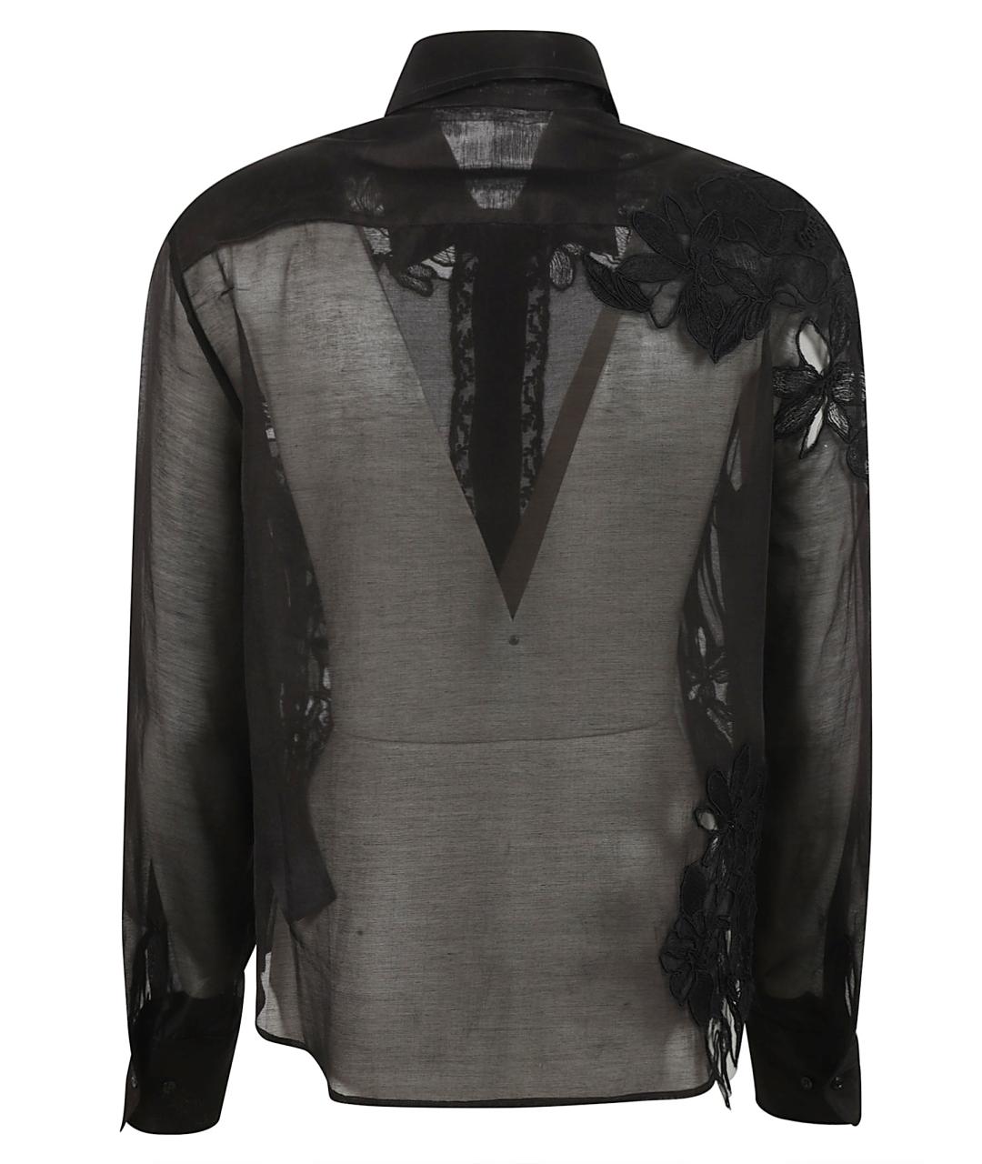 ERMANNO SCERVINO Черная хлопковая блузы, фото 3