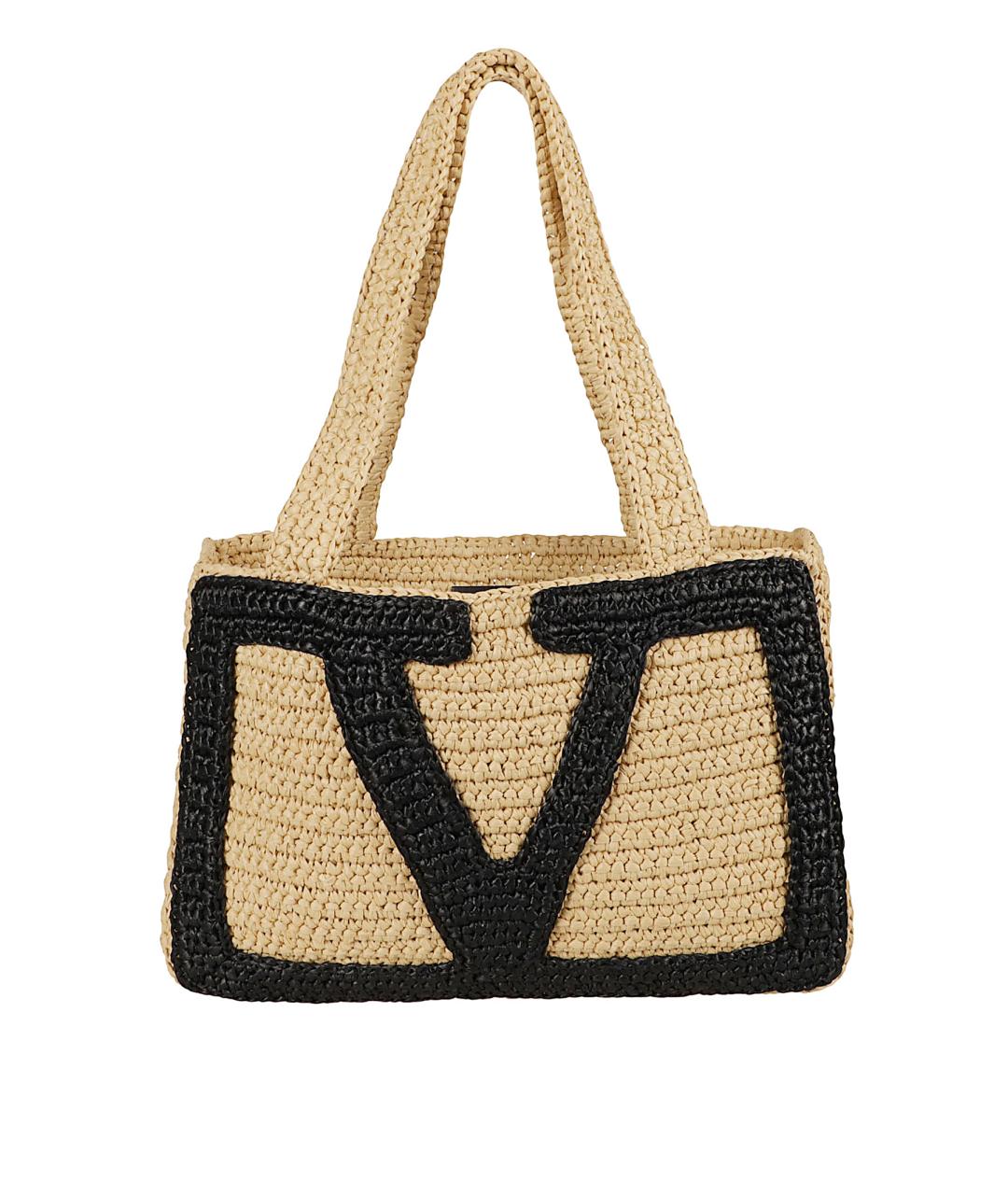 VALENTINO Бежевая сумка тоут, фото 1