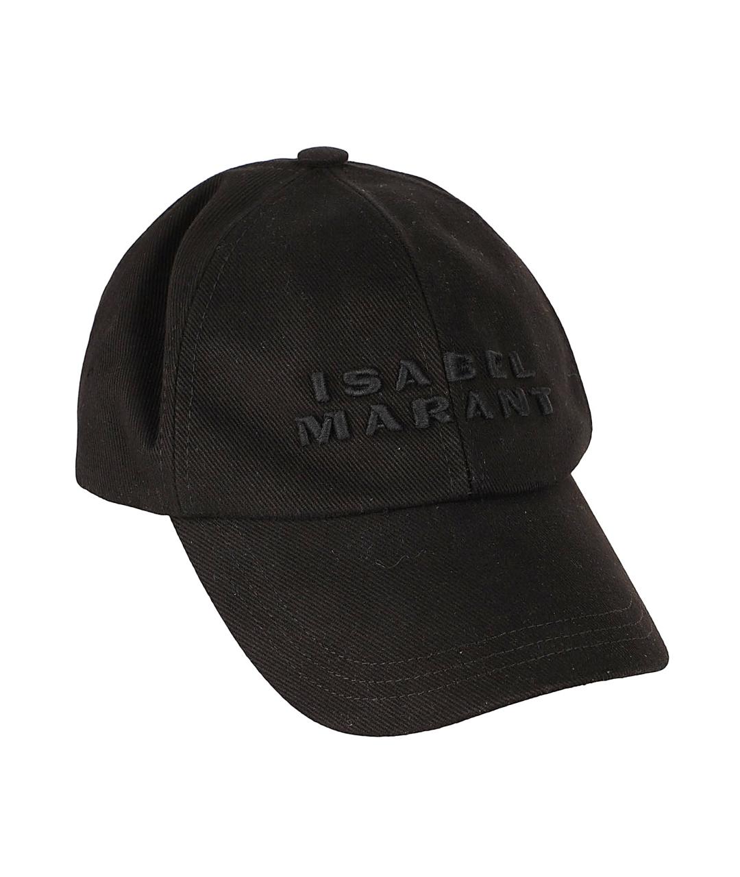 ISABEL MARANT Черная хлопковая кепка, фото 1
