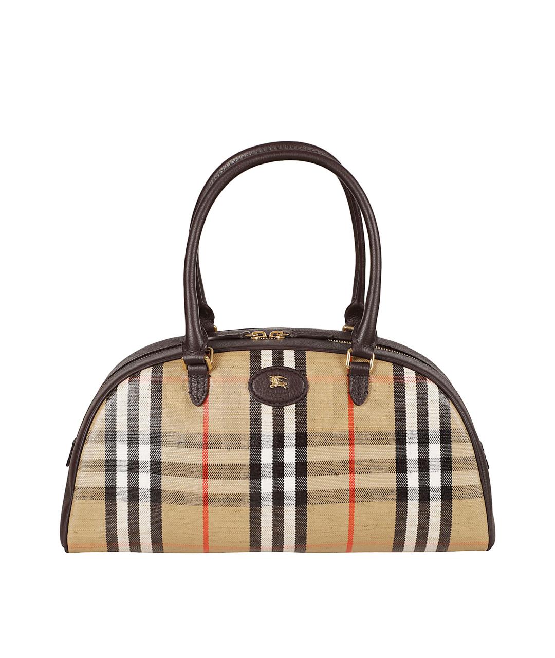 BURBERRY Бежевая тканевая сумка тоут, фото 1