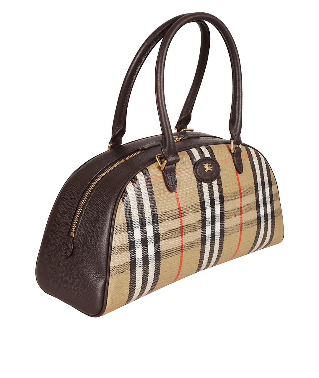 BURBERRY Бежевая тканевая сумка тоут, фото 3