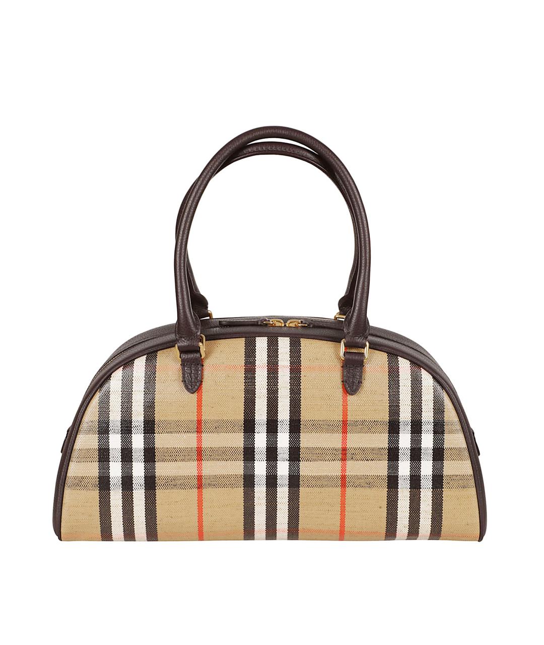 BURBERRY Бежевая тканевая сумка тоут, фото 2