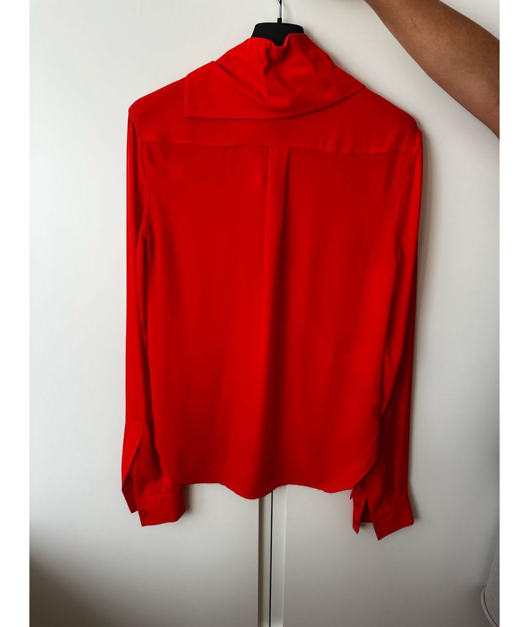 MCQ ALEXANDER MCQUEEN Оранжевая полиэстеровая блузы, фото 2