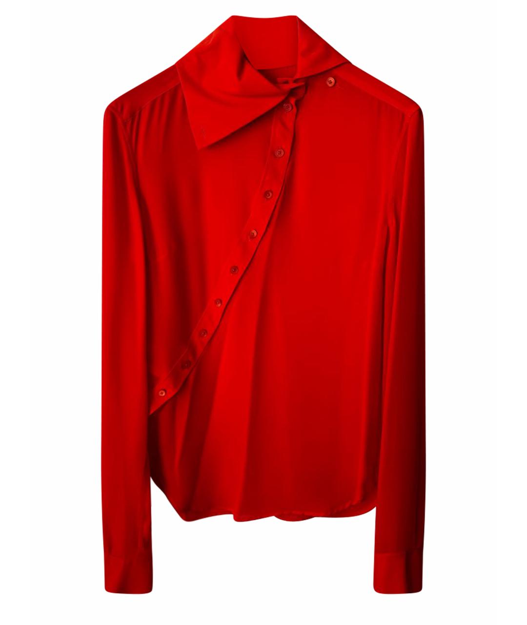 MCQ ALEXANDER MCQUEEN Оранжевая полиэстеровая блузы, фото 1