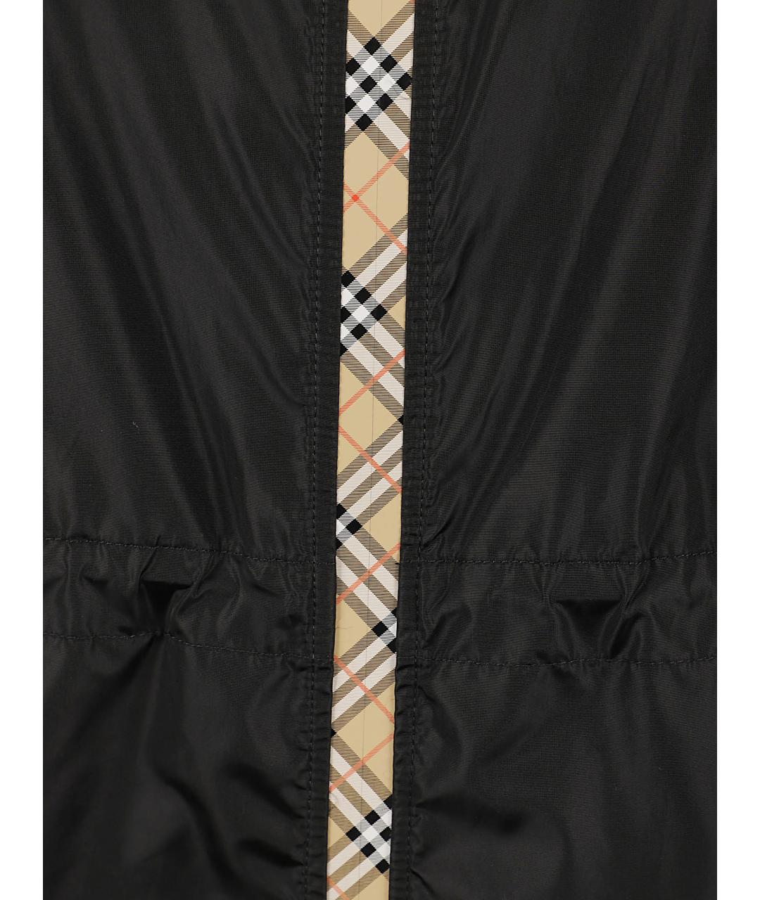 BURBERRY Черная полиамидовая парка, фото 2