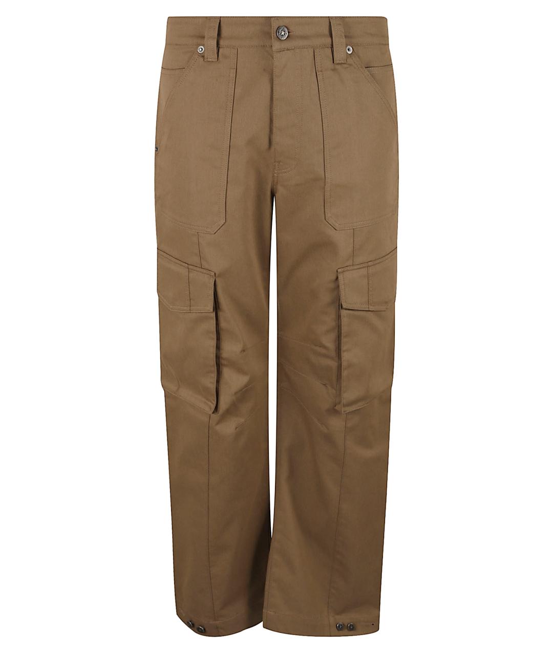 GOLDEN GOOSE DELUXE BRAND Хаки полиэстеровые повседневные брюки, фото 1