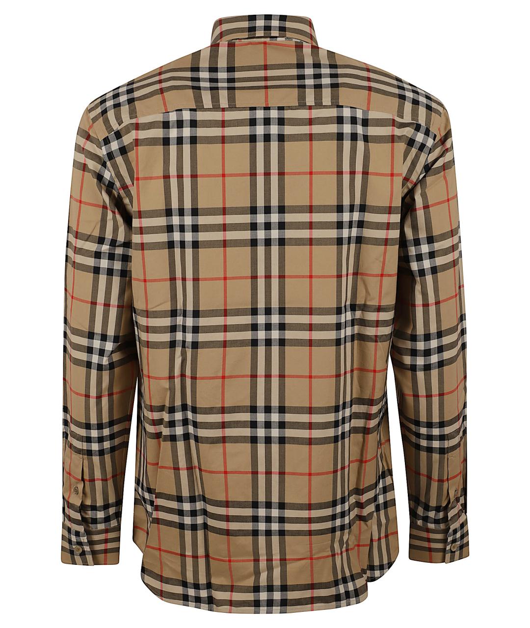 BURBERRY Бежевая хлопковая кэжуал рубашка, фото 3