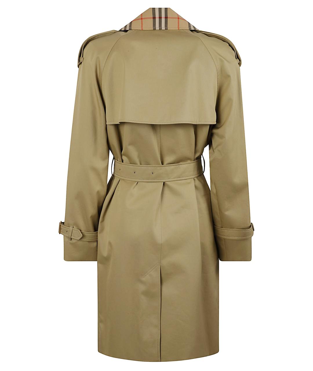 BURBERRY Бежевый хлопковый тренч/плащ, фото 3