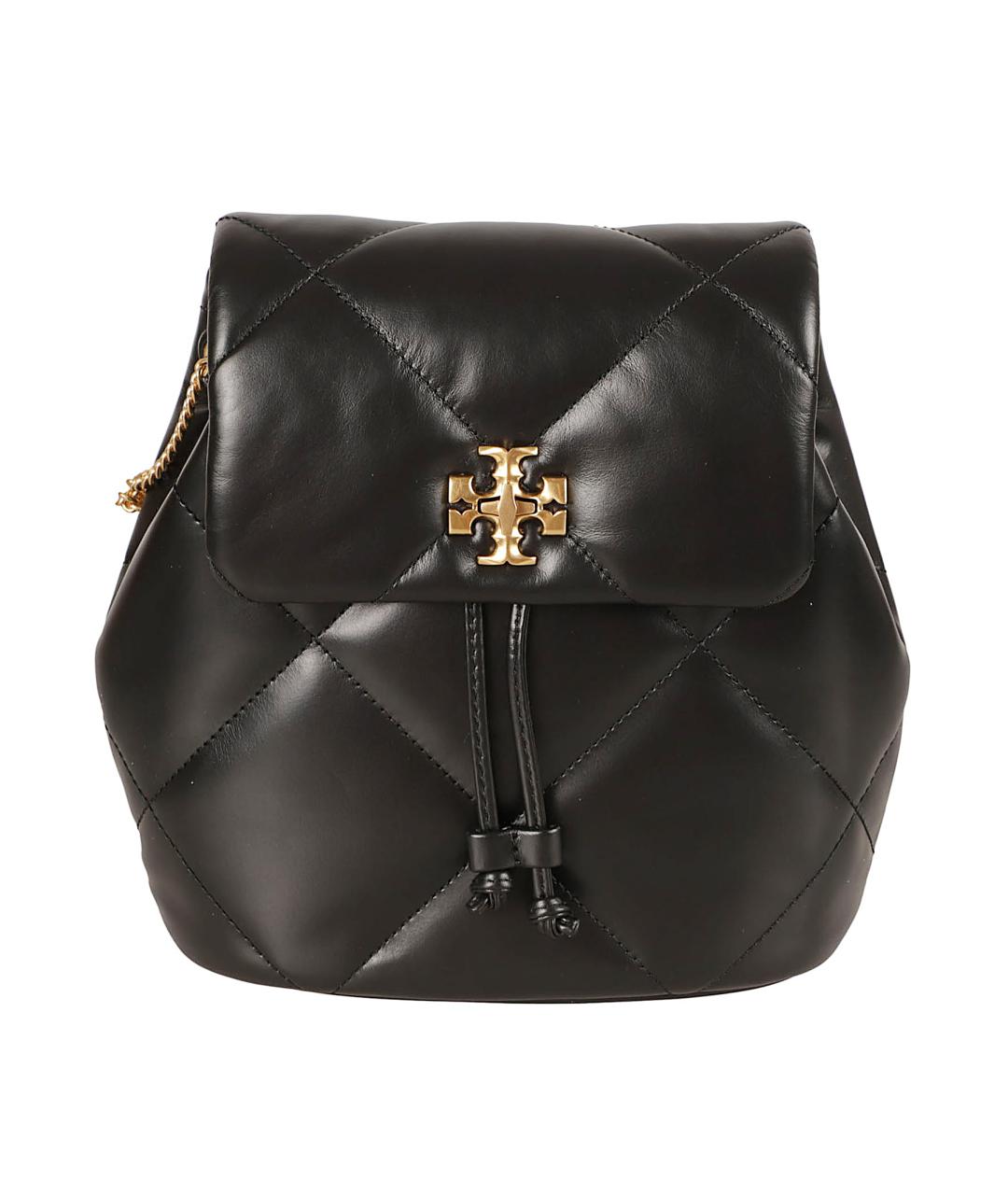 TORY BURCH Черный кожаный рюкзак, фото 1