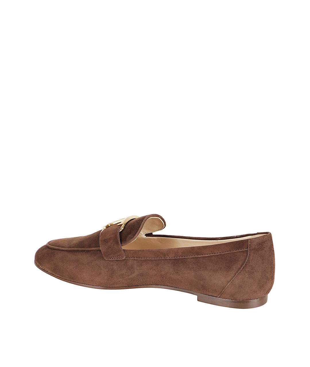 TOD'S Коричневые замшевые лоферы, фото 3