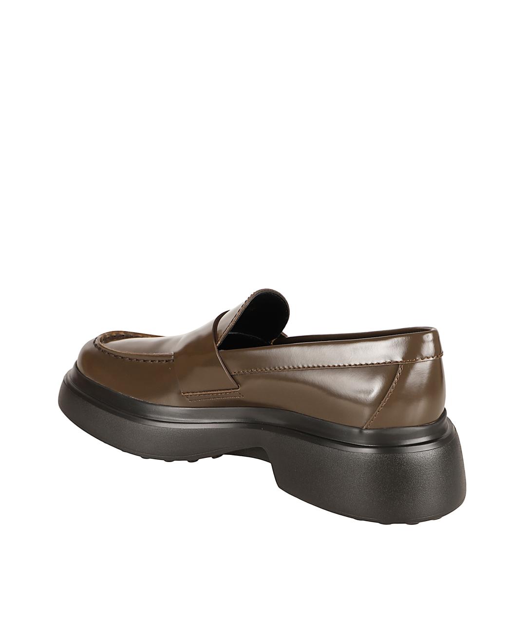 TOD'S Коричневые кожаные лоферы, фото 3