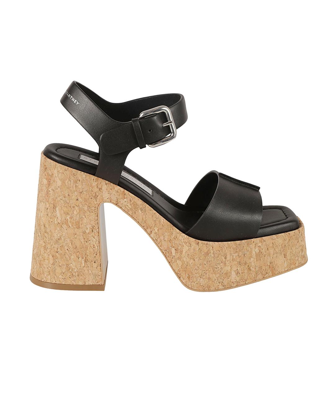 STELLA MCCARTNEY Черные синтетические босоножки, фото 1