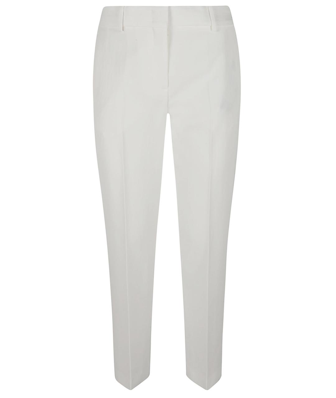 ERMANNO SCERVINO Белые вискозные прямые брюки, фото 1