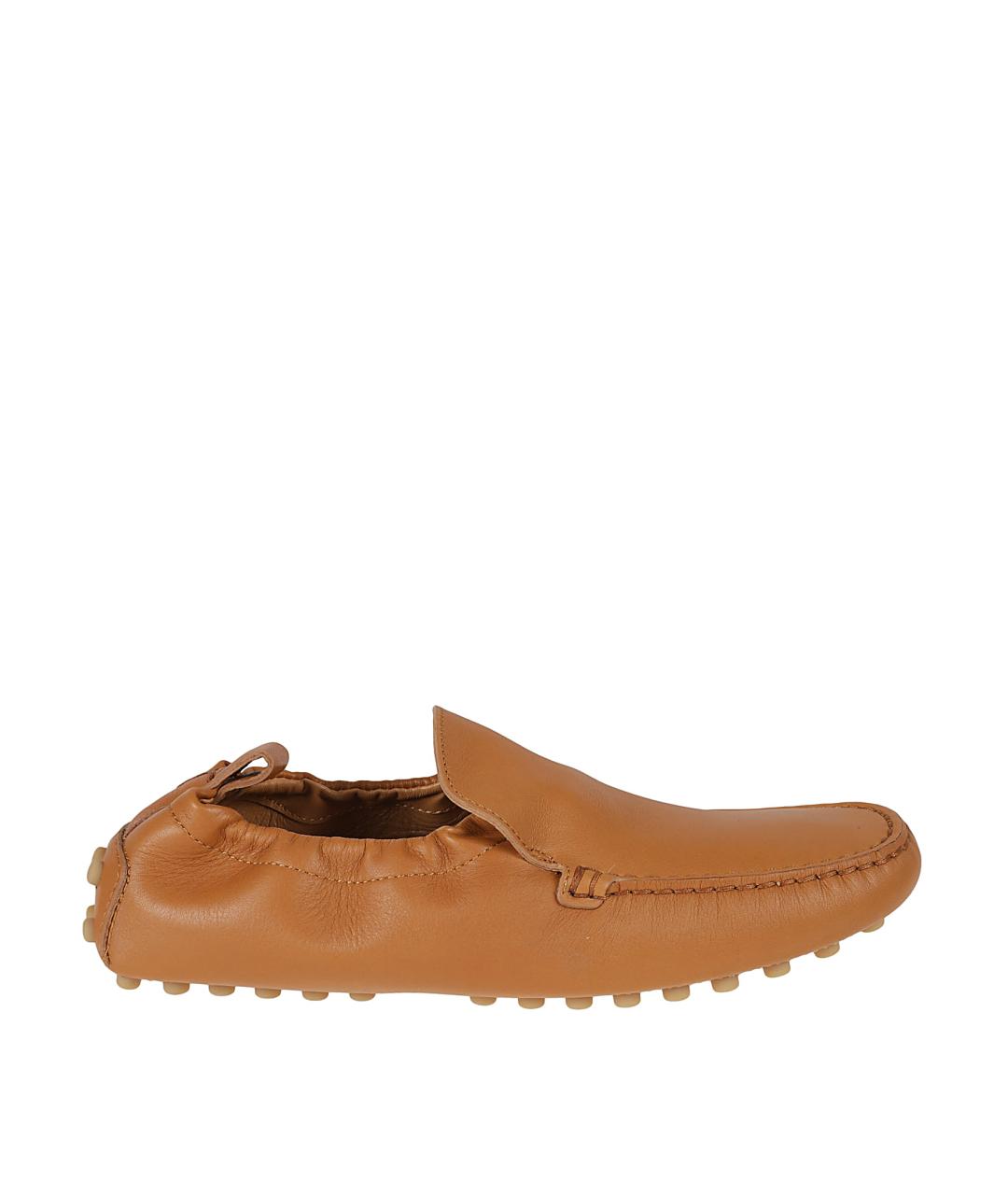 TOD'S Коричневые кожаные мокасины, фото 1