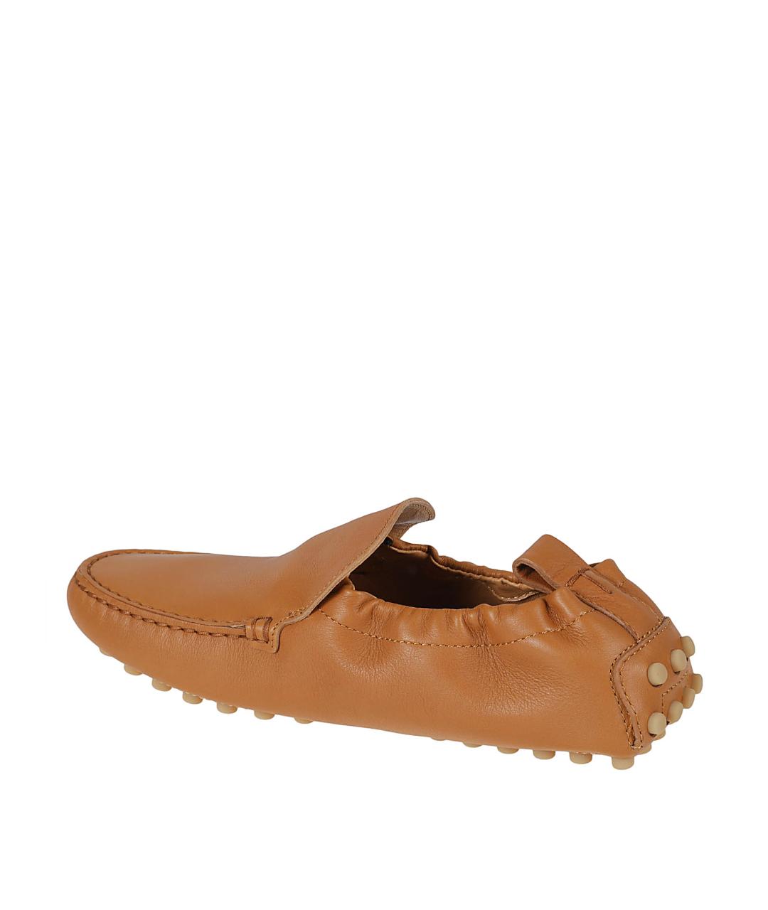 TOD'S Коричневые кожаные мокасины, фото 3