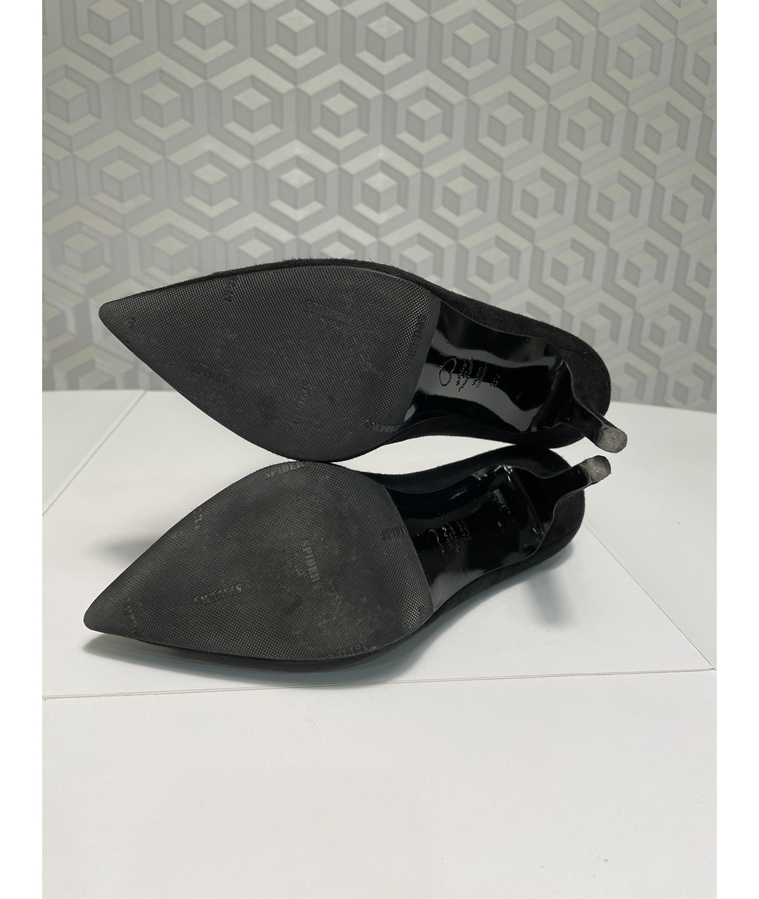 MOSCHINO Черные замшевые туфли, фото 5