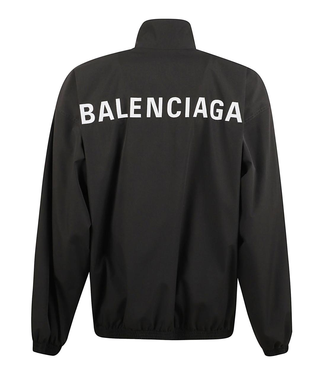 BALENCIAGA Черная полиэстеровая куртка, фото 3