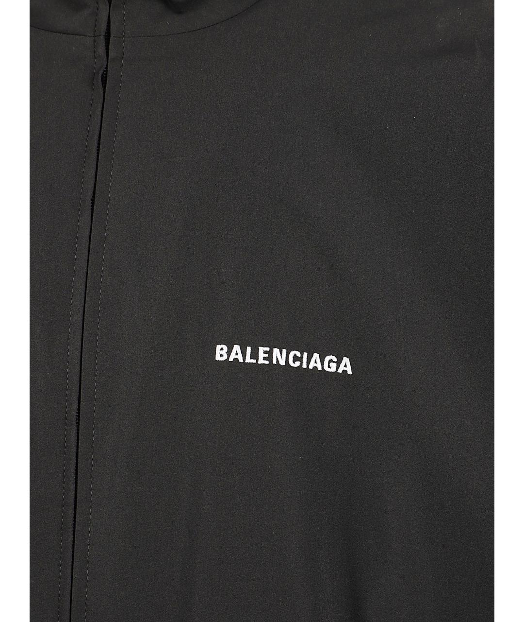 BALENCIAGA Черная полиэстеровая куртка, фото 2