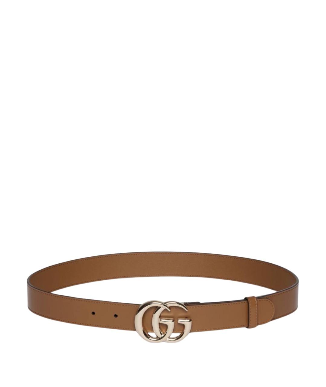 GUCCI Коричневый кожаный ремень, фото 1