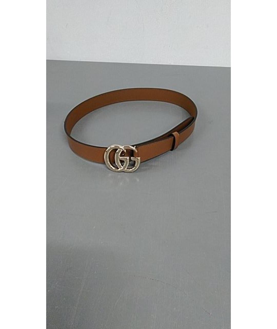 GUCCI Коричневый кожаный ремень, фото 3