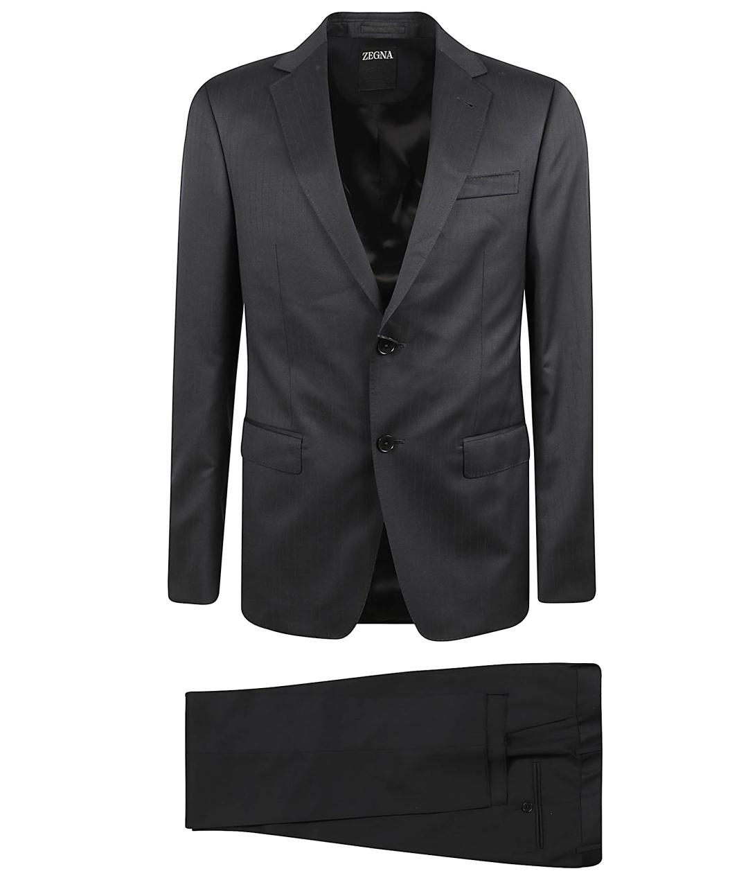 ZEGNA Черный классический костюм, фото 1