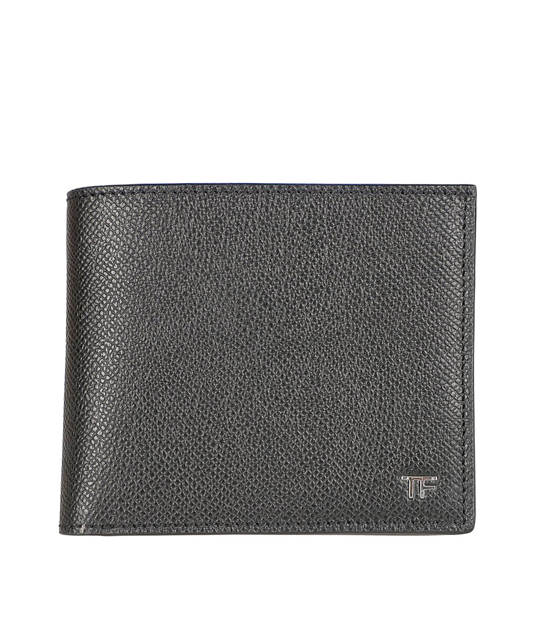 TOM FORD Черный кожаный кошелек, фото 1