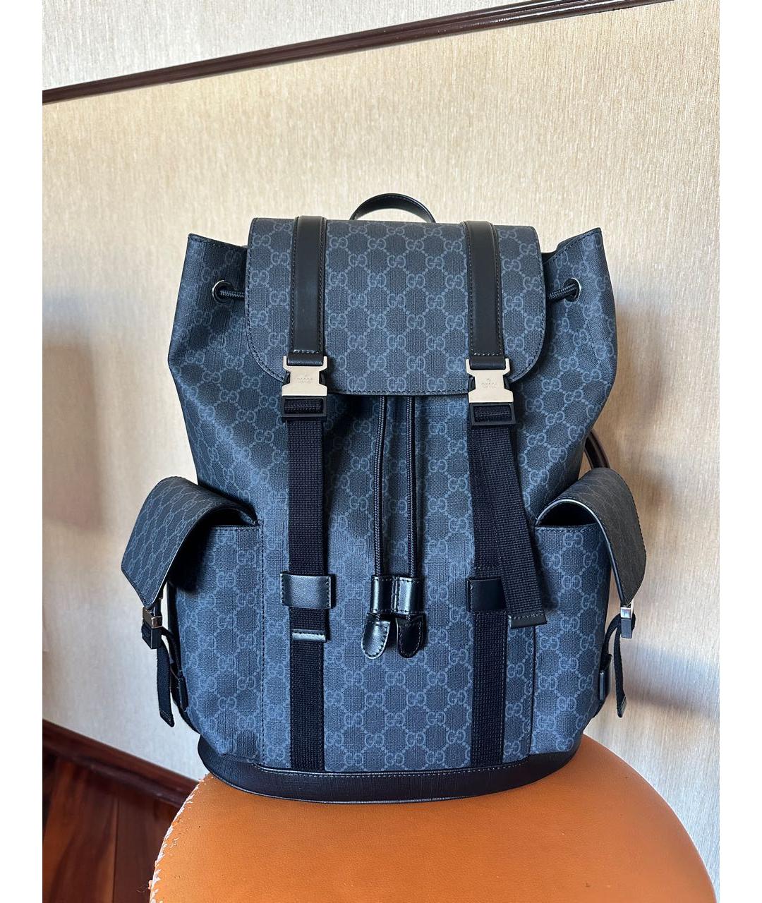 GUCCI Черный рюкзак, фото 5