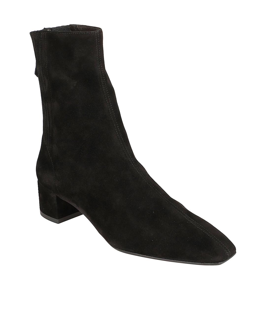 AQUAZZURA Черные замшевые ботильоны, фото 2