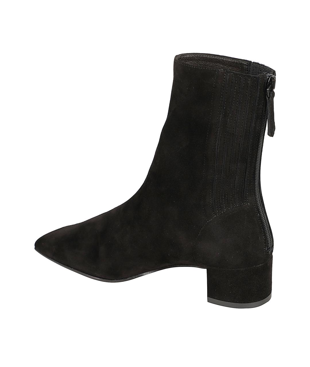 AQUAZZURA Черные замшевые ботильоны, фото 3