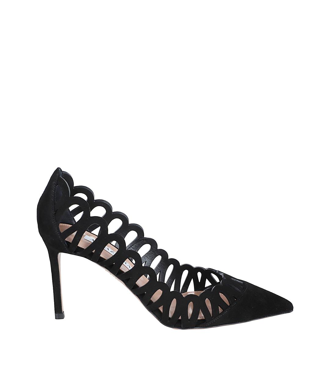 AQUAZZURA Черные замшевые туфли, фото 1