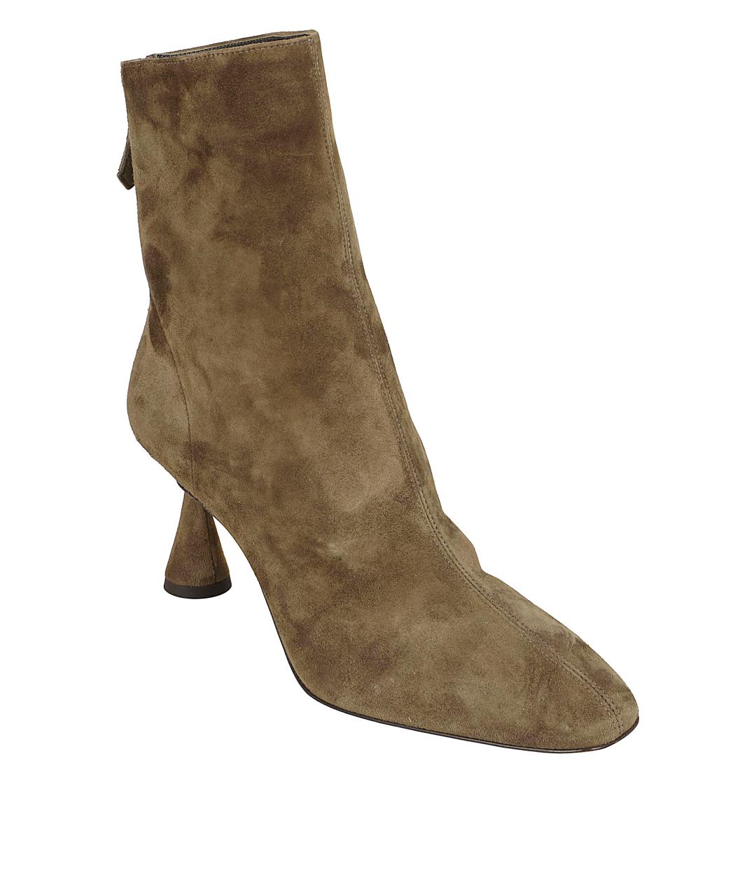 AQUAZZURA Хаки замшевые ботильоны, фото 2