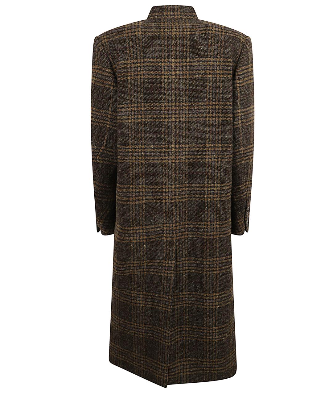 ISABEL MARANT Коричневое шерстяное пальто, фото 3