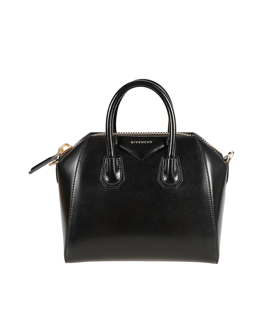 GIVENCHY Черная кожаная сумка тоут, фото 1