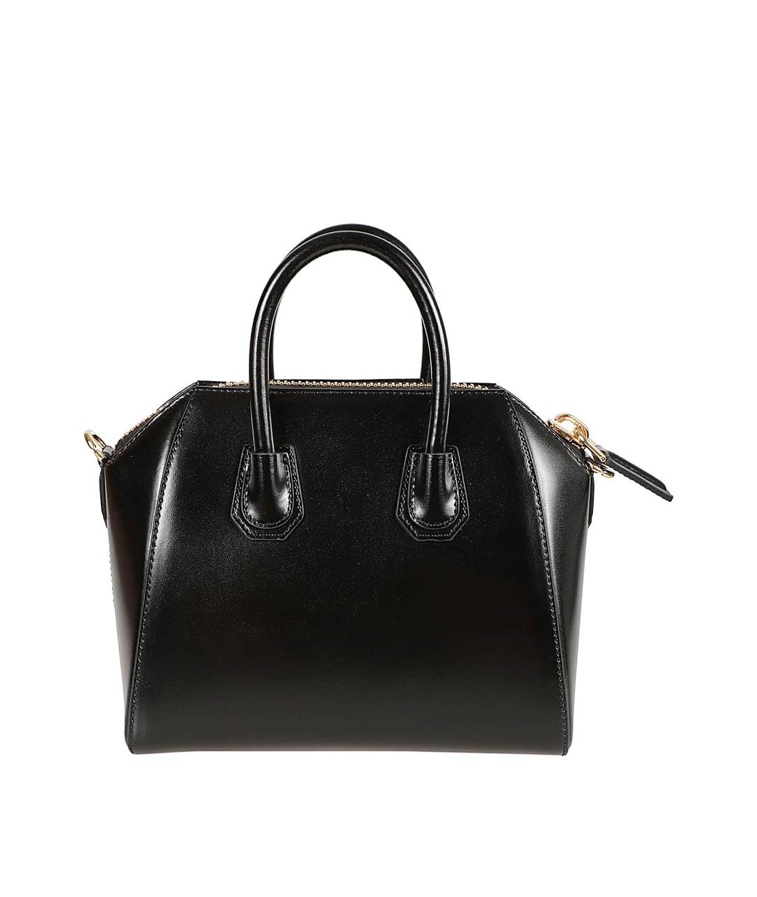 GIVENCHY Черная кожаная сумка тоут, фото 2