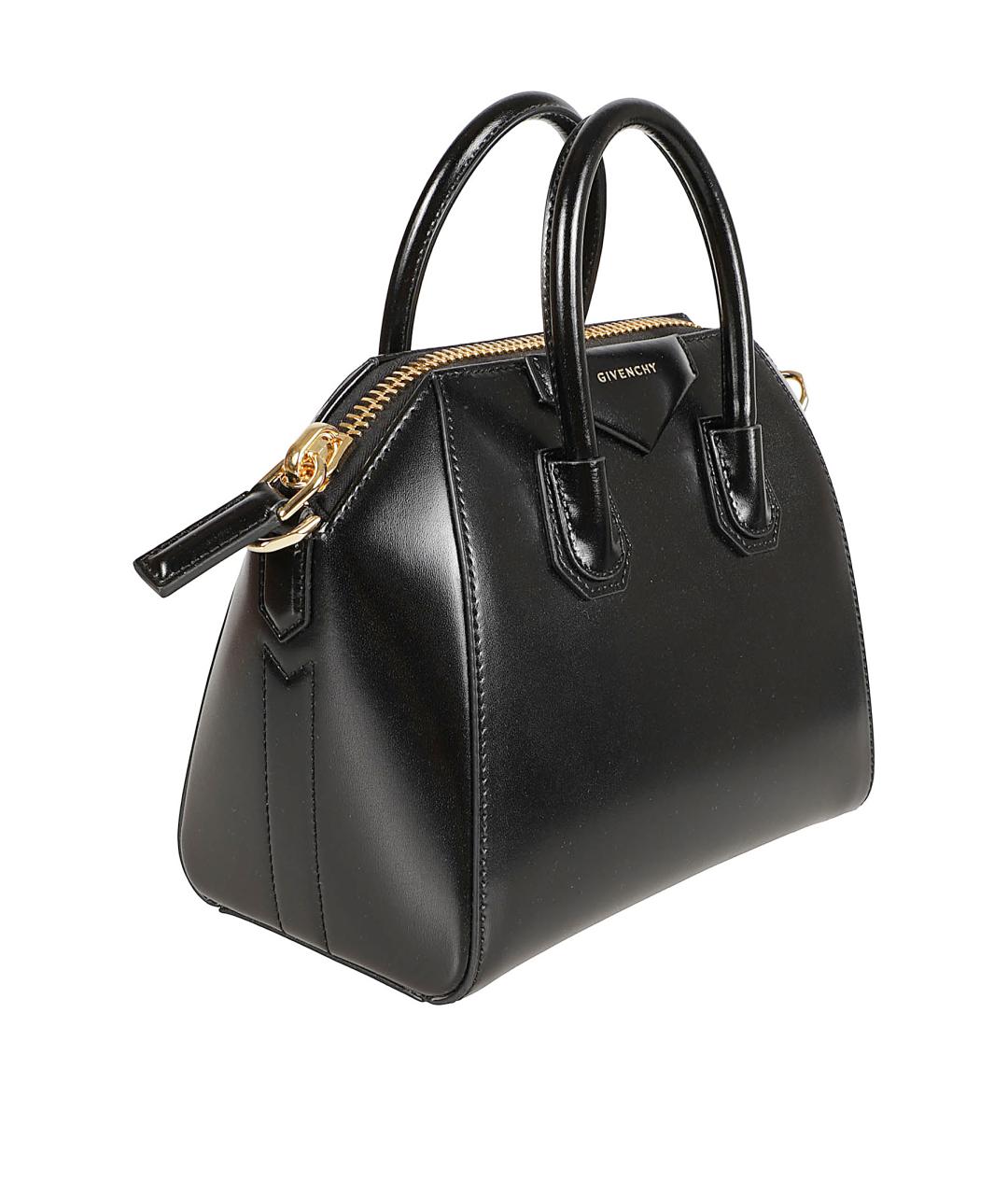 GIVENCHY Черная кожаная сумка тоут, фото 3