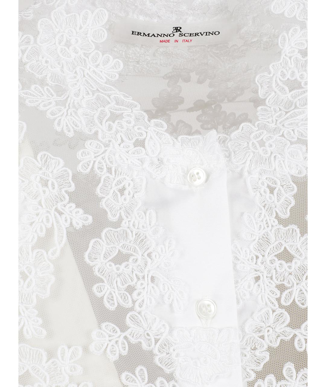 ERMANNO SCERVINO Белая хлопковая рубашка, фото 2