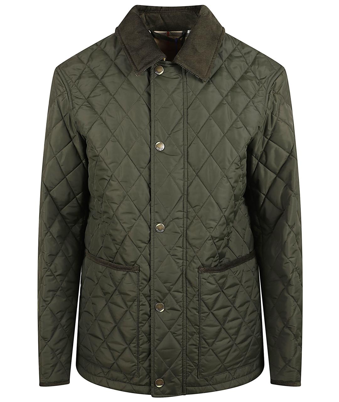 BURBERRY Зеленая полиамидовая куртка, фото 1