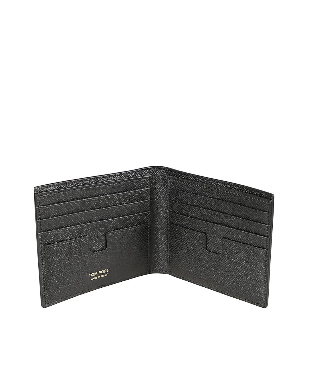 TOM FORD Черный кожаный кошелек, фото 3