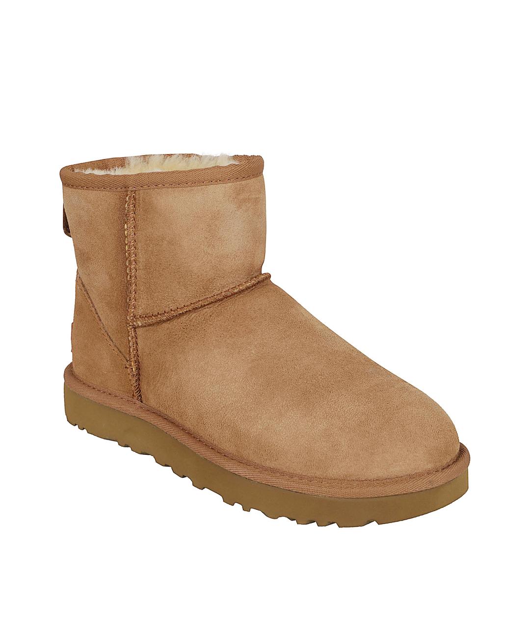 UGG AUSTRALIA Бежевые кожаные ботинки, фото 2