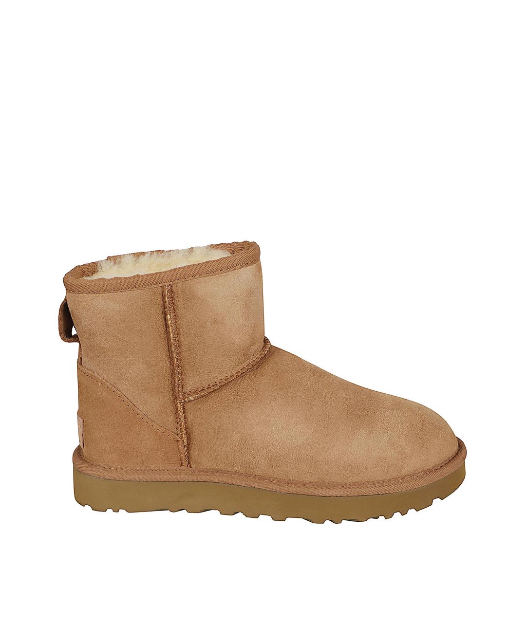UGG AUSTRALIA Бежевые кожаные ботинки, фото 1