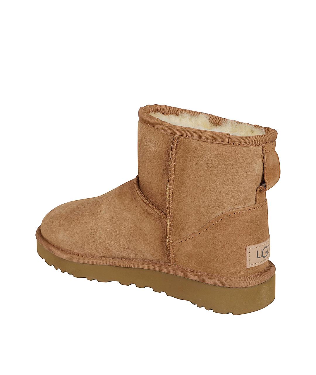 UGG AUSTRALIA Бежевые кожаные ботинки, фото 3